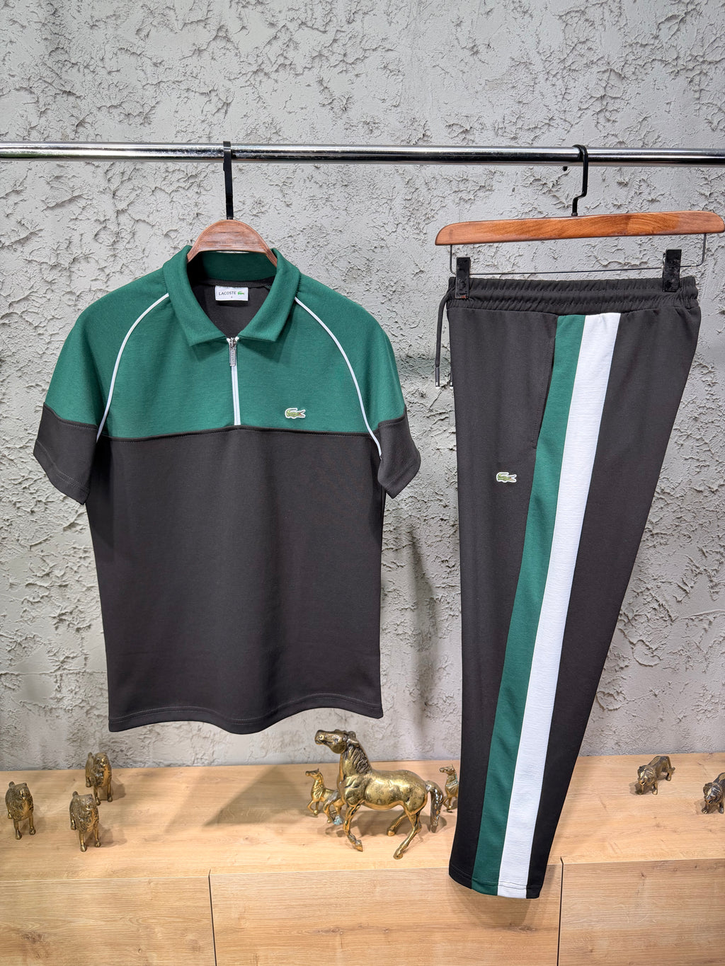 Lacoste Garni Siyah T-shirt & Eşofman Takımı
