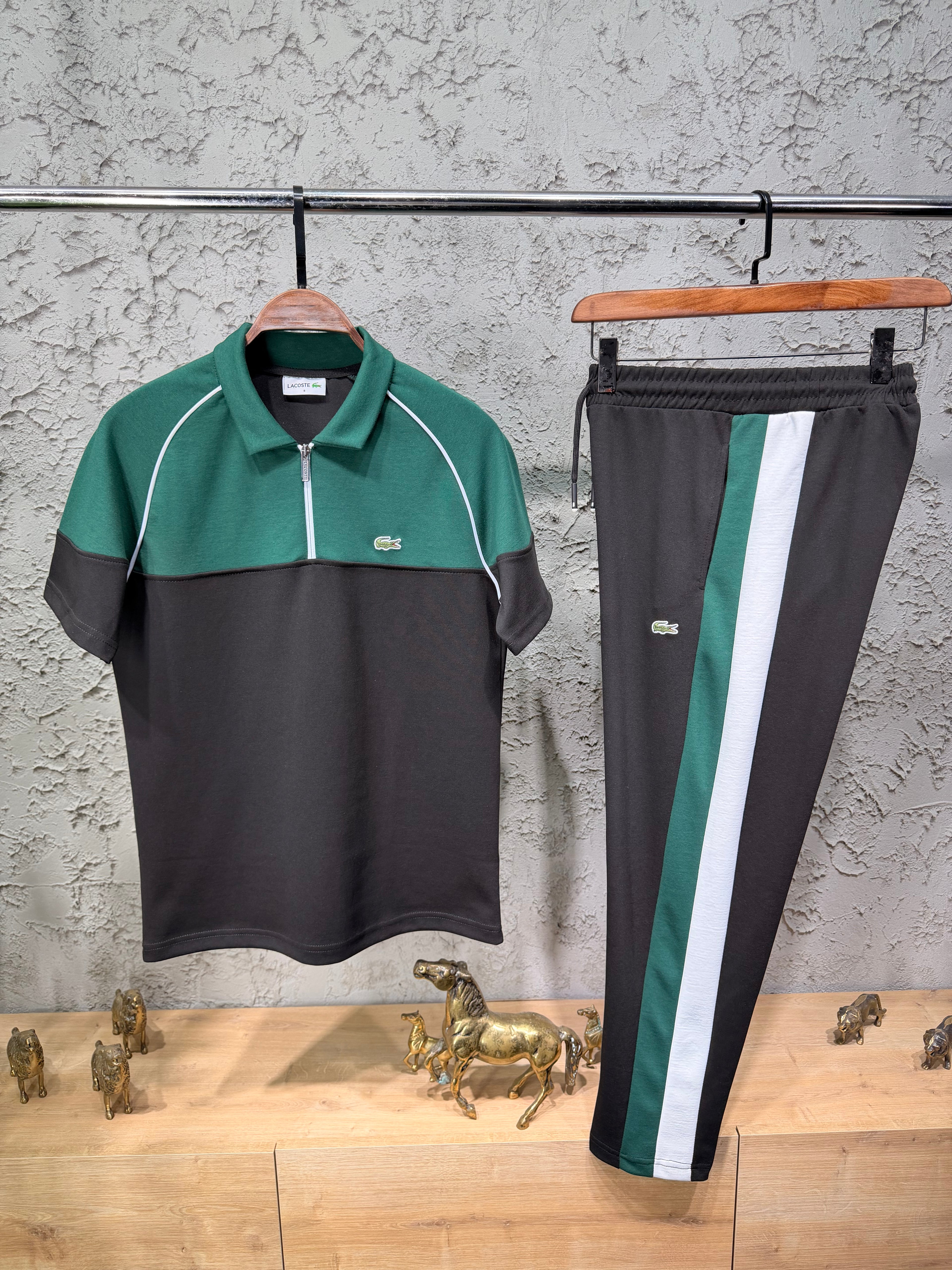 Lacoste Garni Siyah T-shirt & Eşofman Takımı
