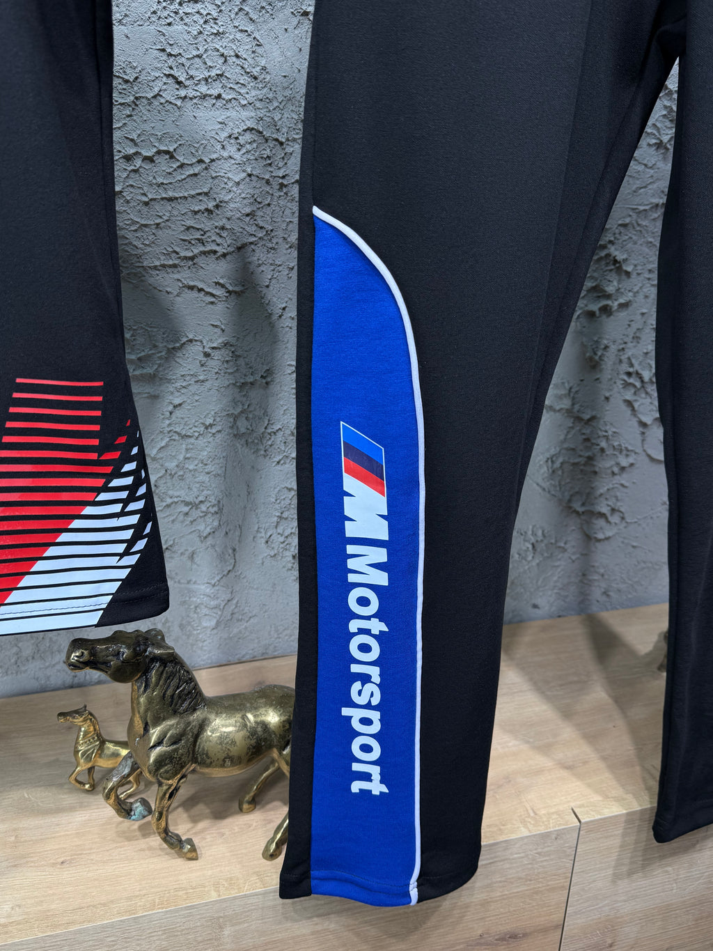 Puma Bmw Motorsport Siyah Renk Bloklu T-Shirt & Eşofman Takımı