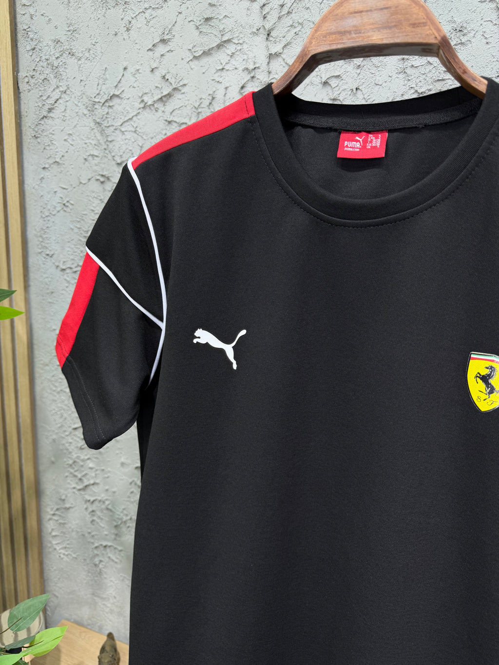Puma Ferrari Siyah T-shirt & Eşofman Takımı