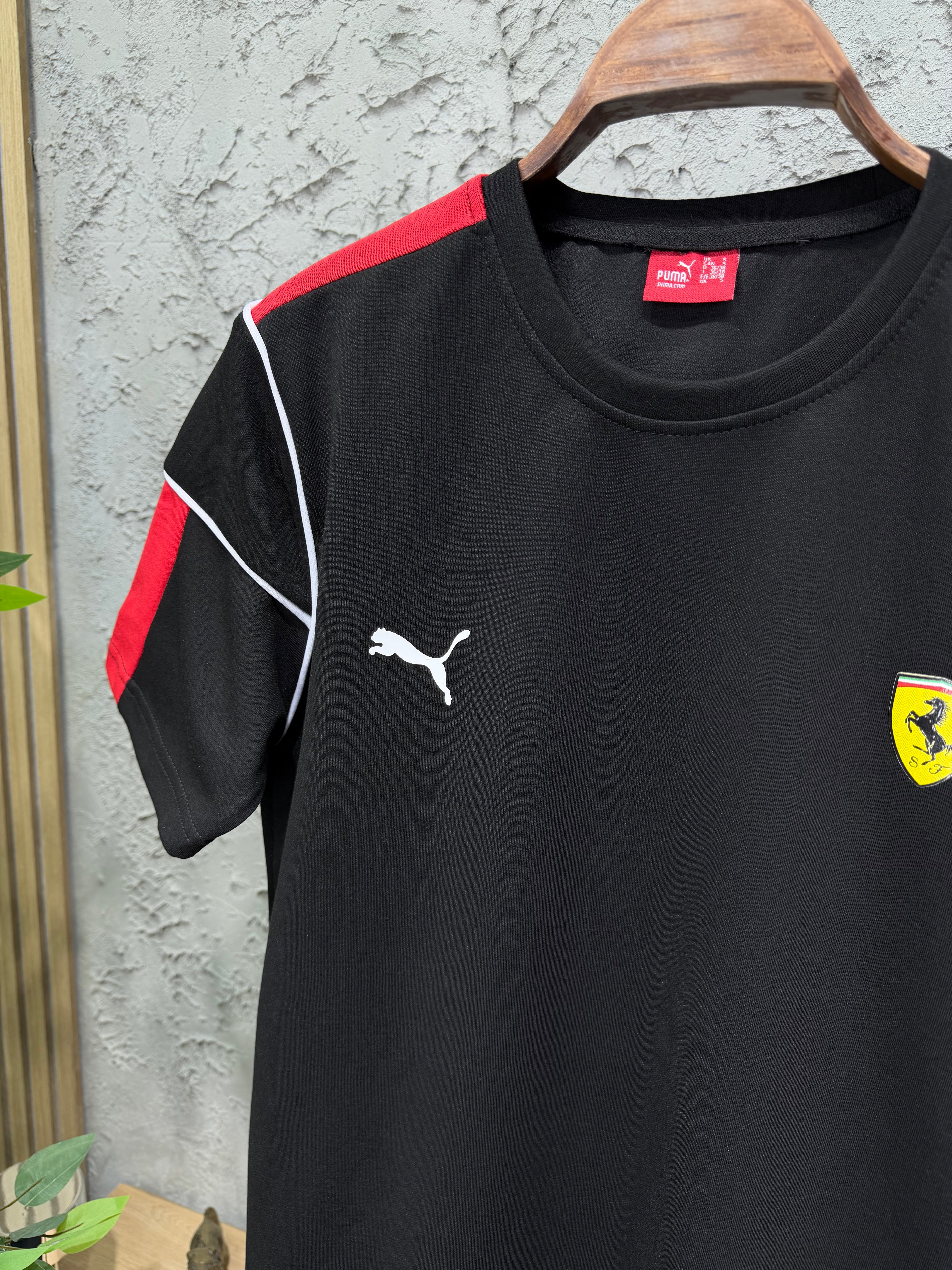Puma Ferrari Siyah T-shirt & Eşofman Takımı