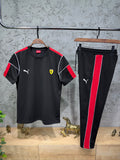 Puma Ferrari Siyah T-shirt & Eşofman Takımı