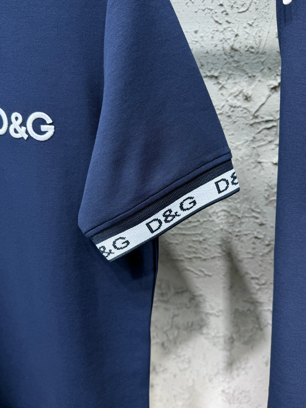 Dolce & Gabbana Erkek Lacivert D&G Logo Detaylı Şortlu Takım