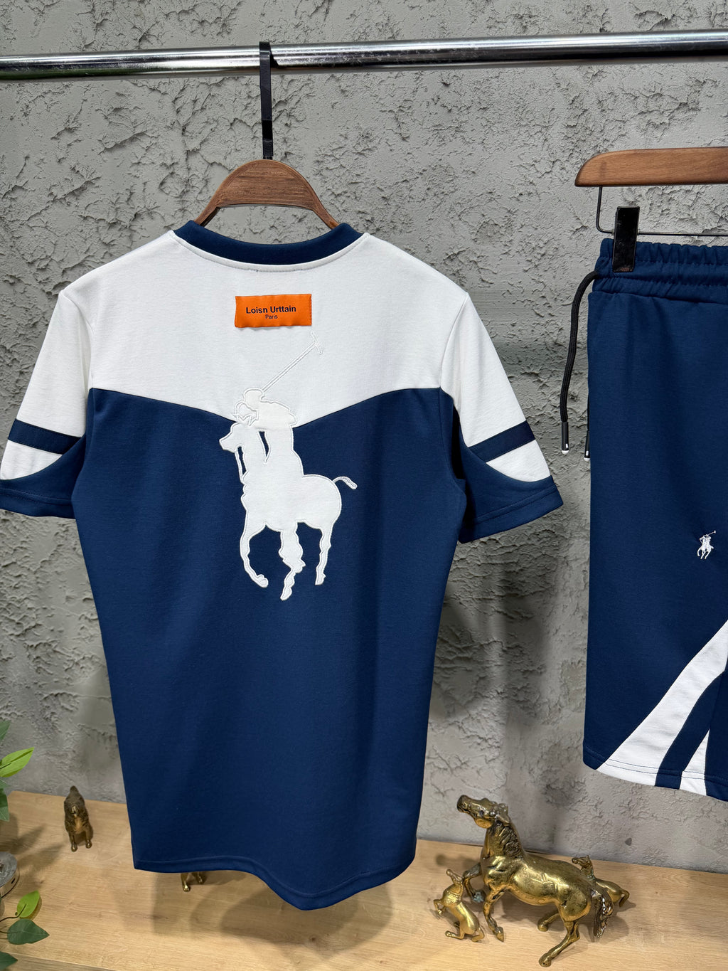 Ralph Lauren Logo Lacivert T-shirt & Şort Takımı