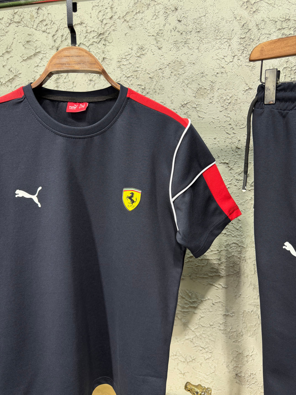 Puma Ferrari Lacivert T-shirt & Eşofman Takımı