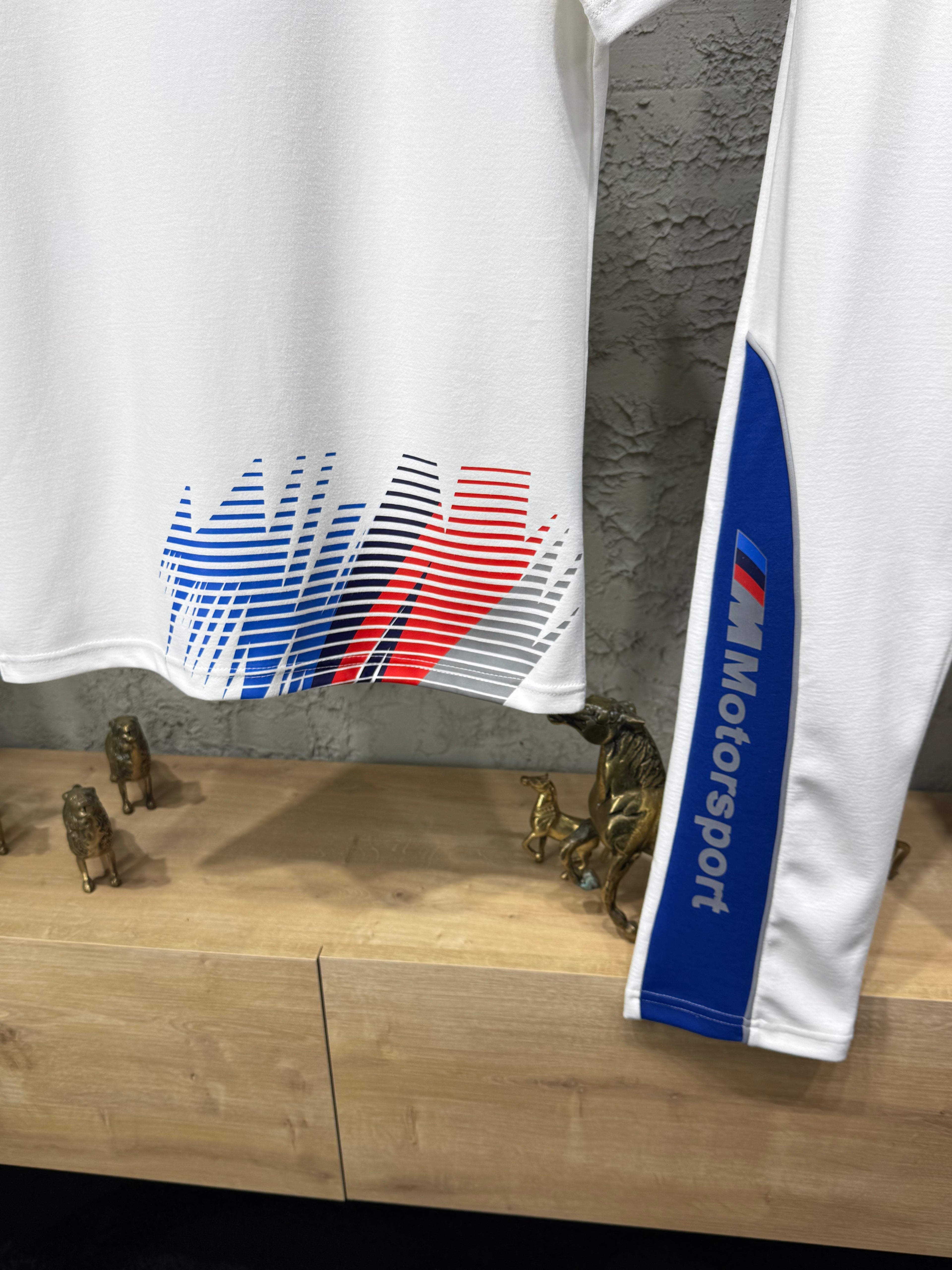 Puma Bmw Motorsport Beyaz Renk Bloklu T-Shirt & Eşofman Takımı