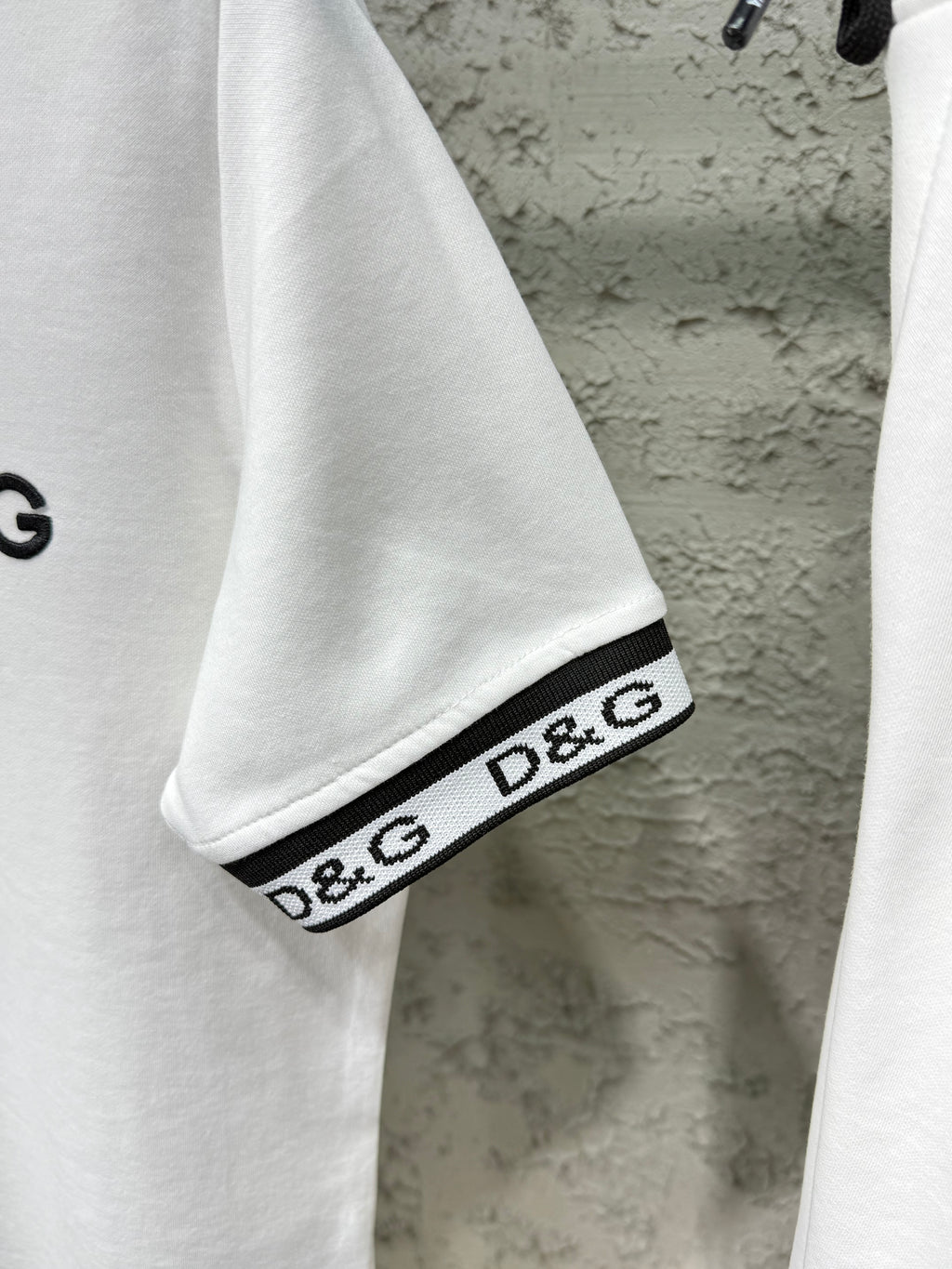 Dolce & Gabbana Erkek Beyaz D&G Logo Detaylı Şortlu Takım