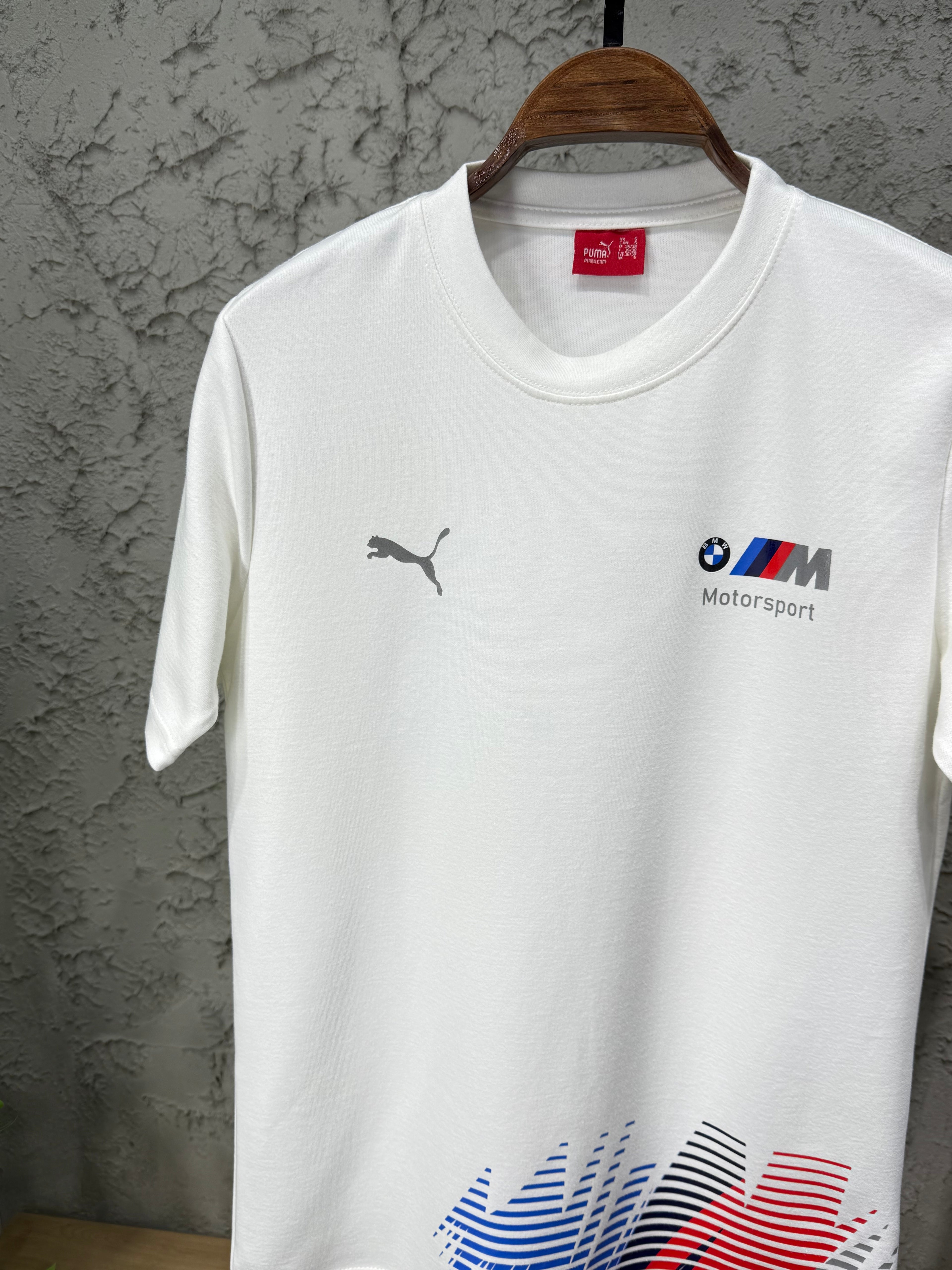 Puma Bmw Motorsport Beyaz Renk Bloklu T-Shirt & Eşofman Takımı