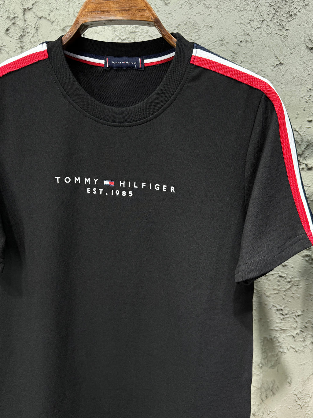 Tommy Hilfiger Erkek Nakış Logo Detaylı Siyah Eşofman Takımı