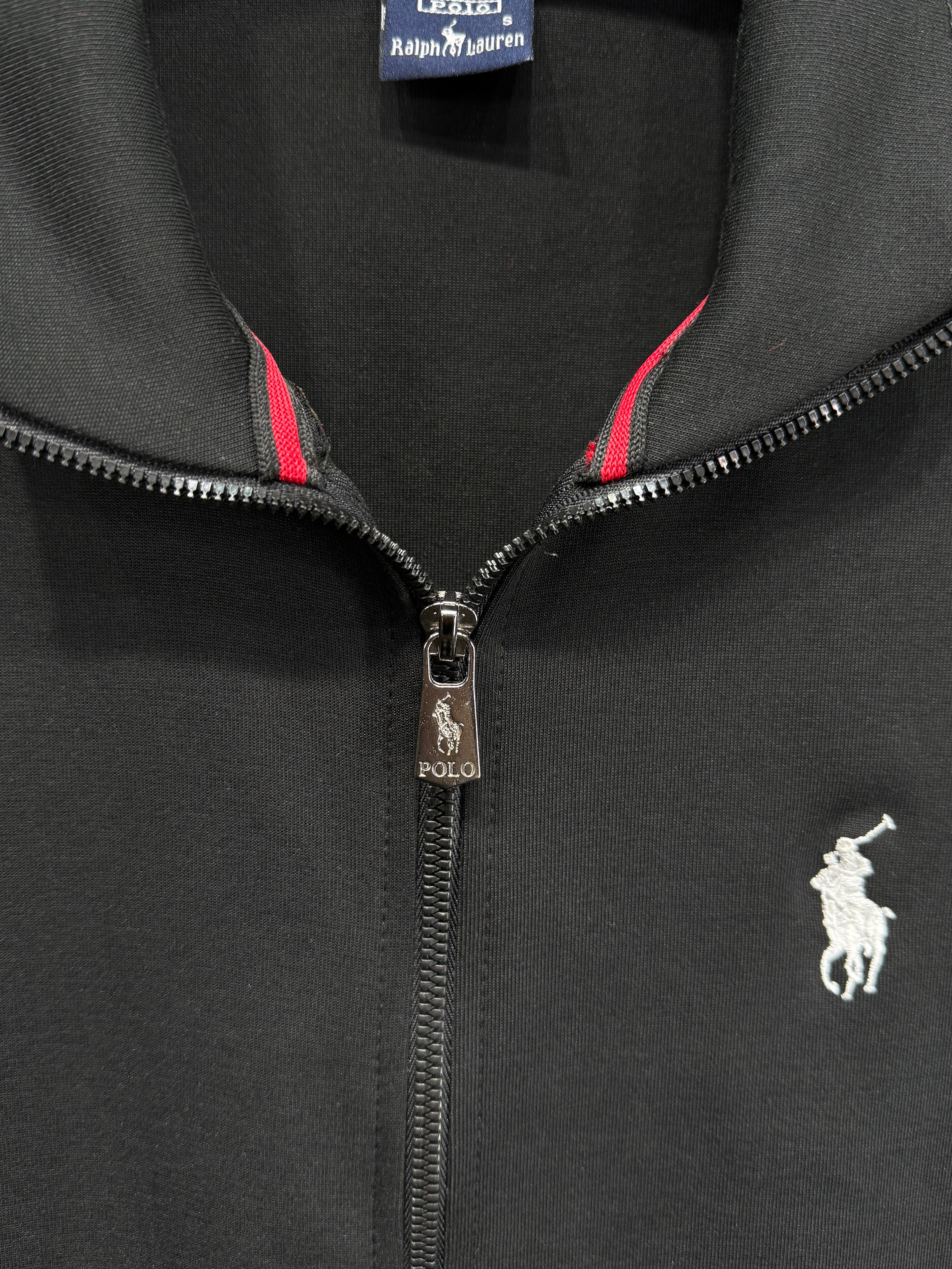 Ralph Lauren Erkek Siyah Fermuarlı Eşofman Takımı – Nakış Logo Detaylı Premium Seri