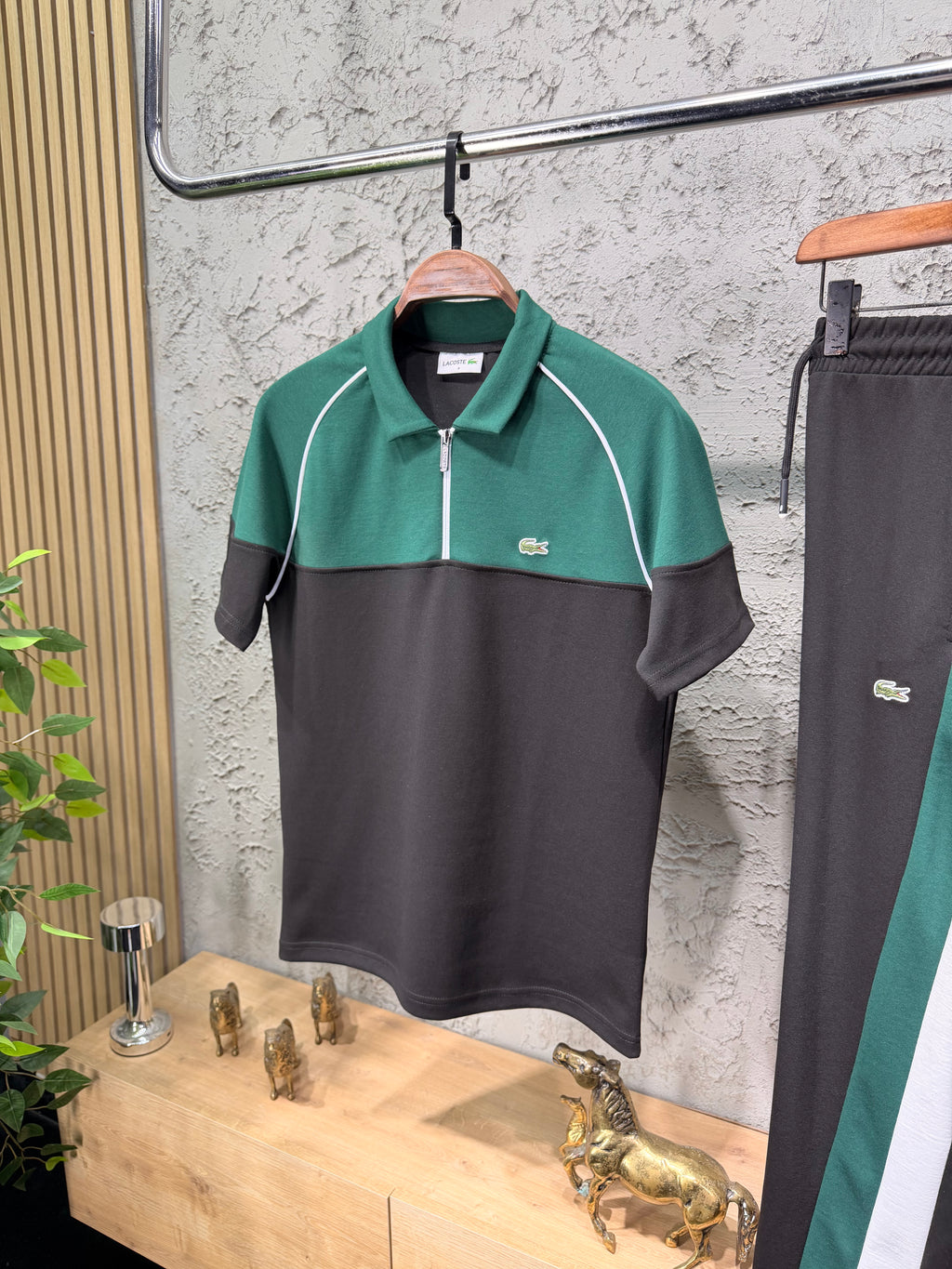 Lacoste Garni Siyah T-shirt & Eşofman Takımı