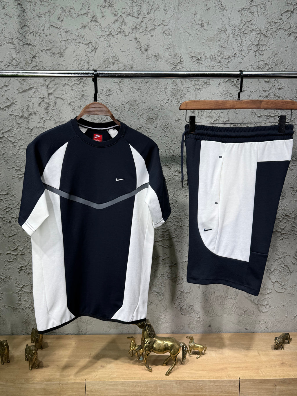 Nike Nocta Beyaz-Laci T-shirt & Şort Takımı