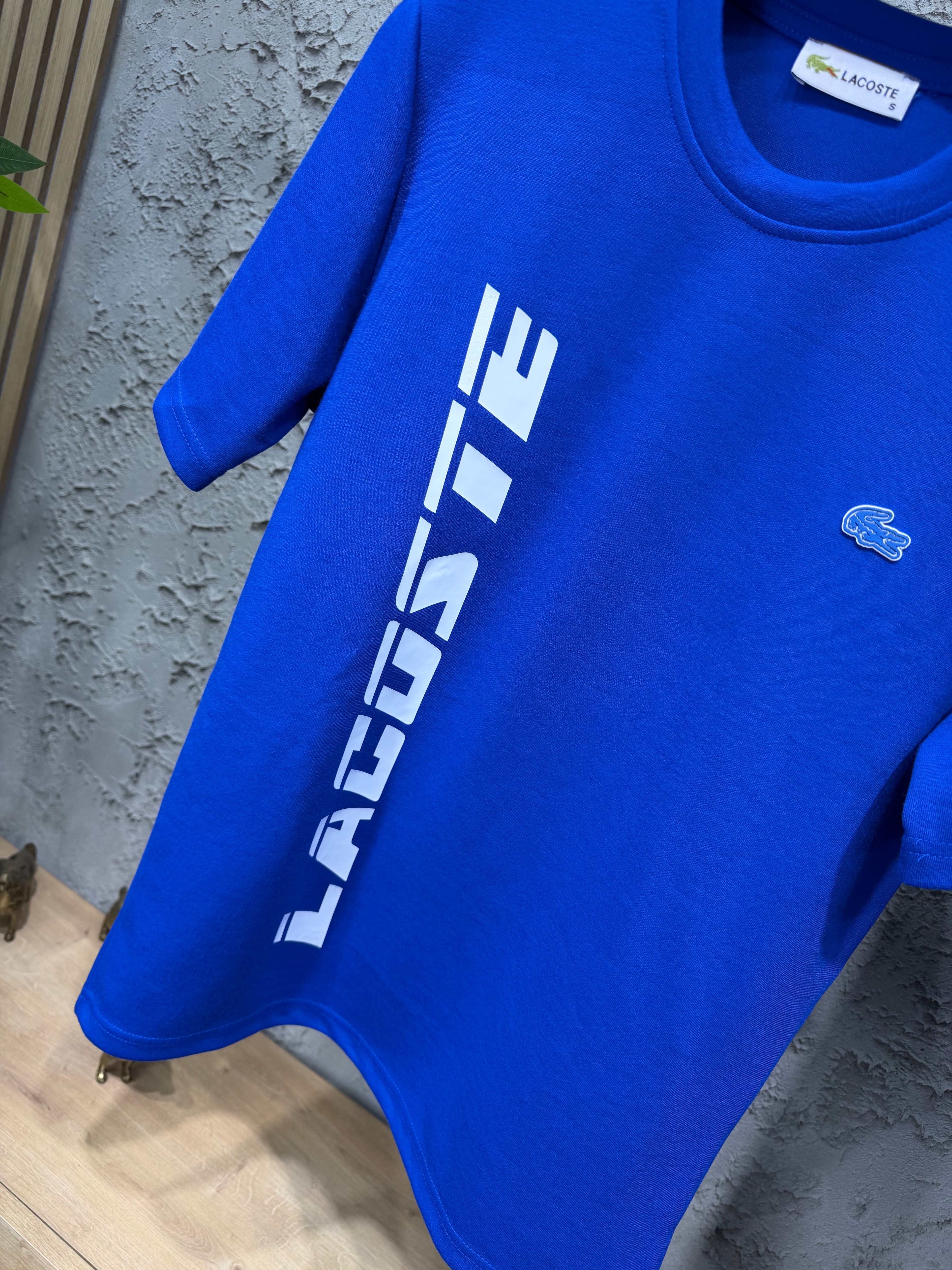 Lacoste Baskılı Mavi T-shirt & Eşofman Takımı
