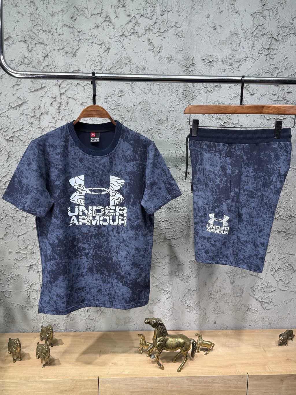 Under Armour Lacivert T-shirt & Şort Takımı