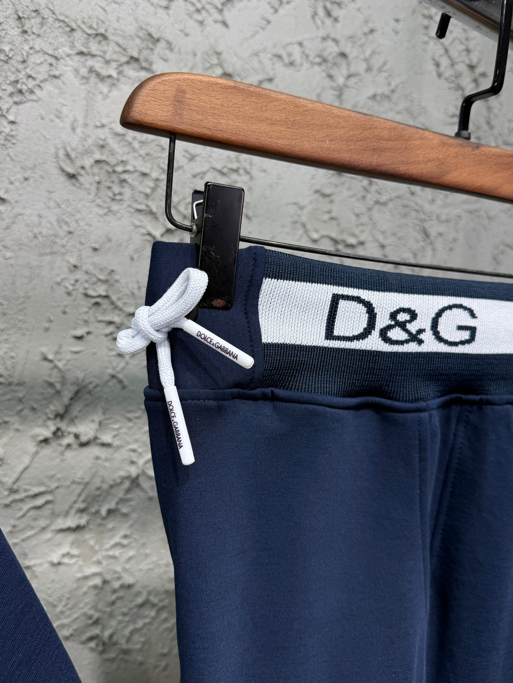 Dolce & Gabbana Erkek Lacivert D&G Logo Detaylı Şortlu Takım