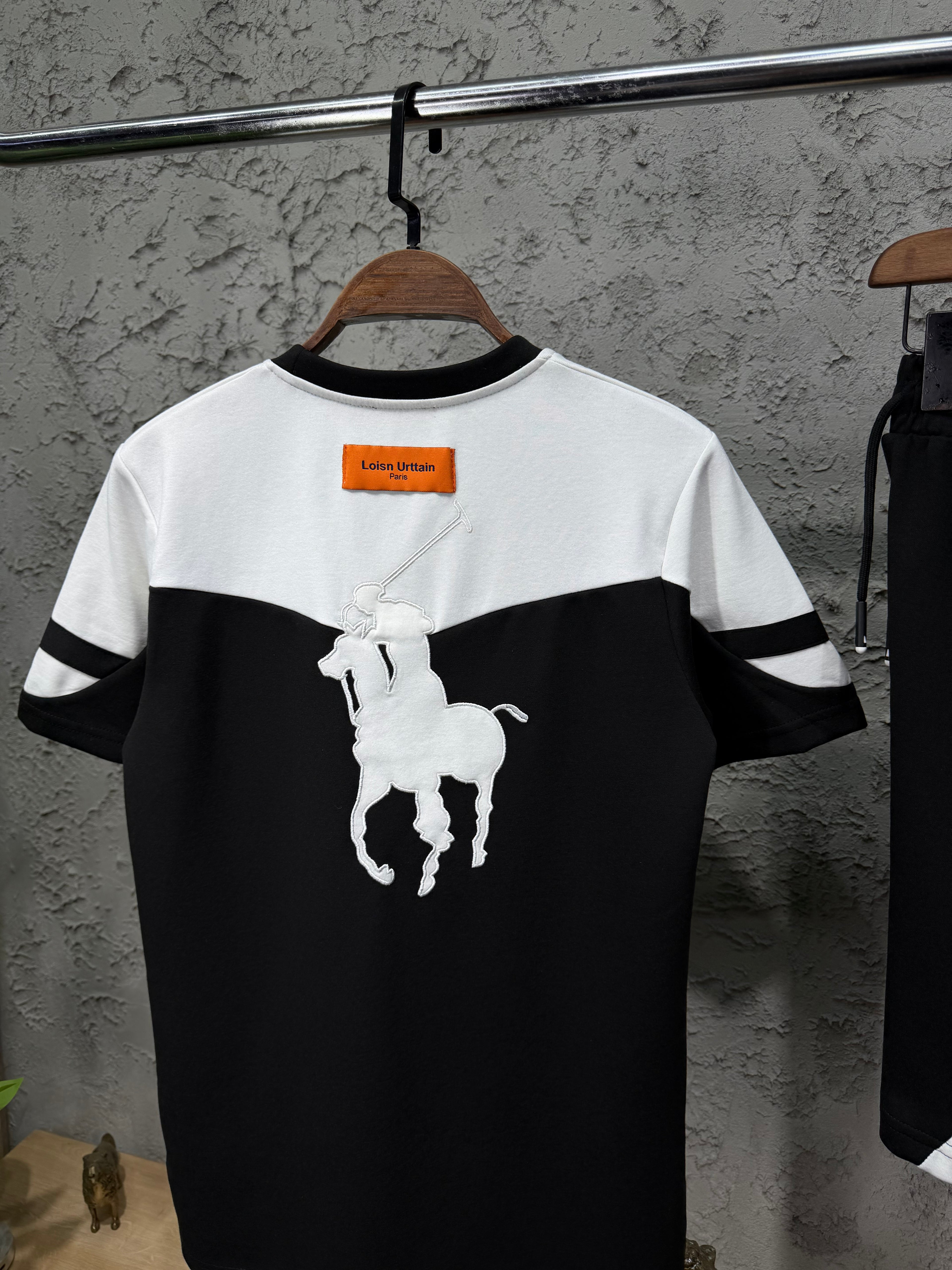 Ralph Lauren Logo Siyah T-shirt & Şort Takımı