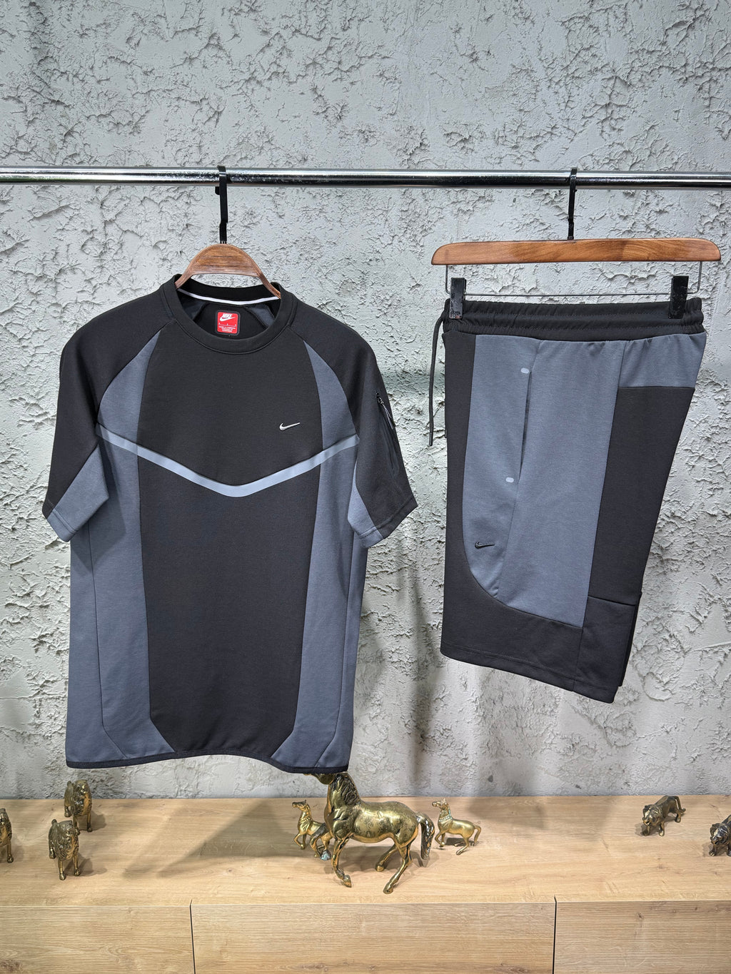 Nike Nocta Siyah-Füme T-shirt & Şort Takımı