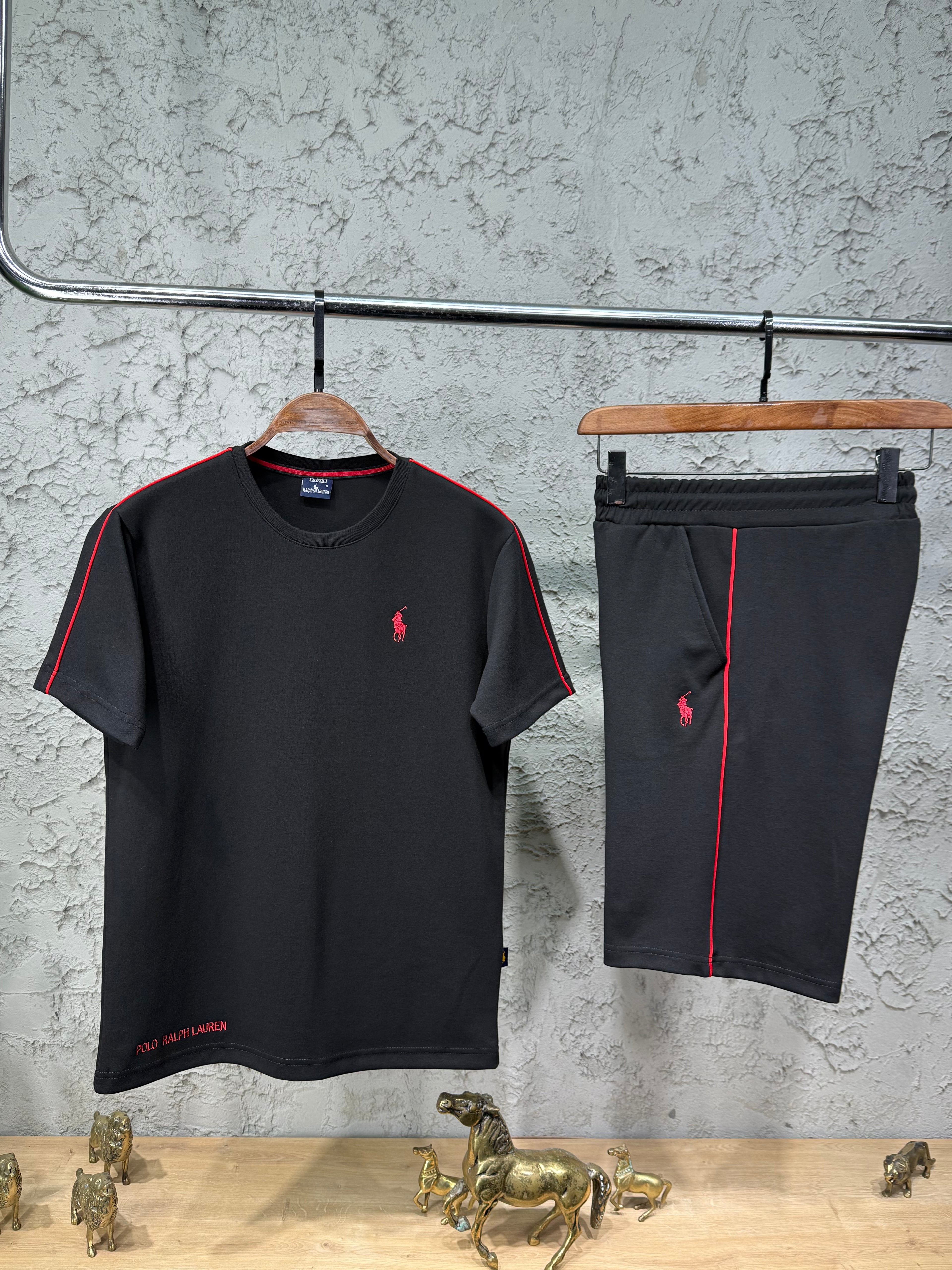 Ralph Lauren Siyah T-Shirt & Şort Takımı