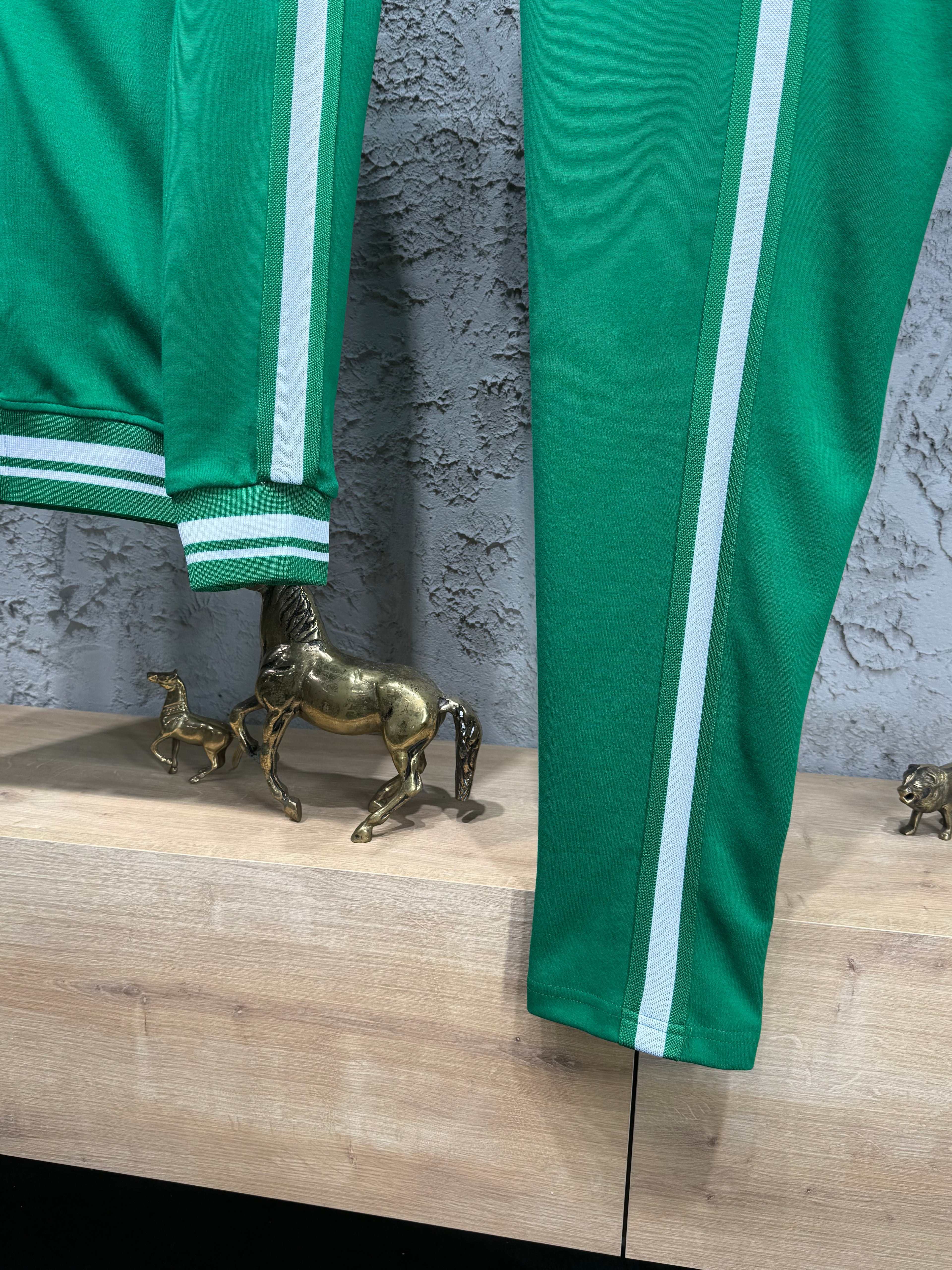 Lacoste Erkek Yeşil Fermuarlı Eşofman Takımı – Premium Seri