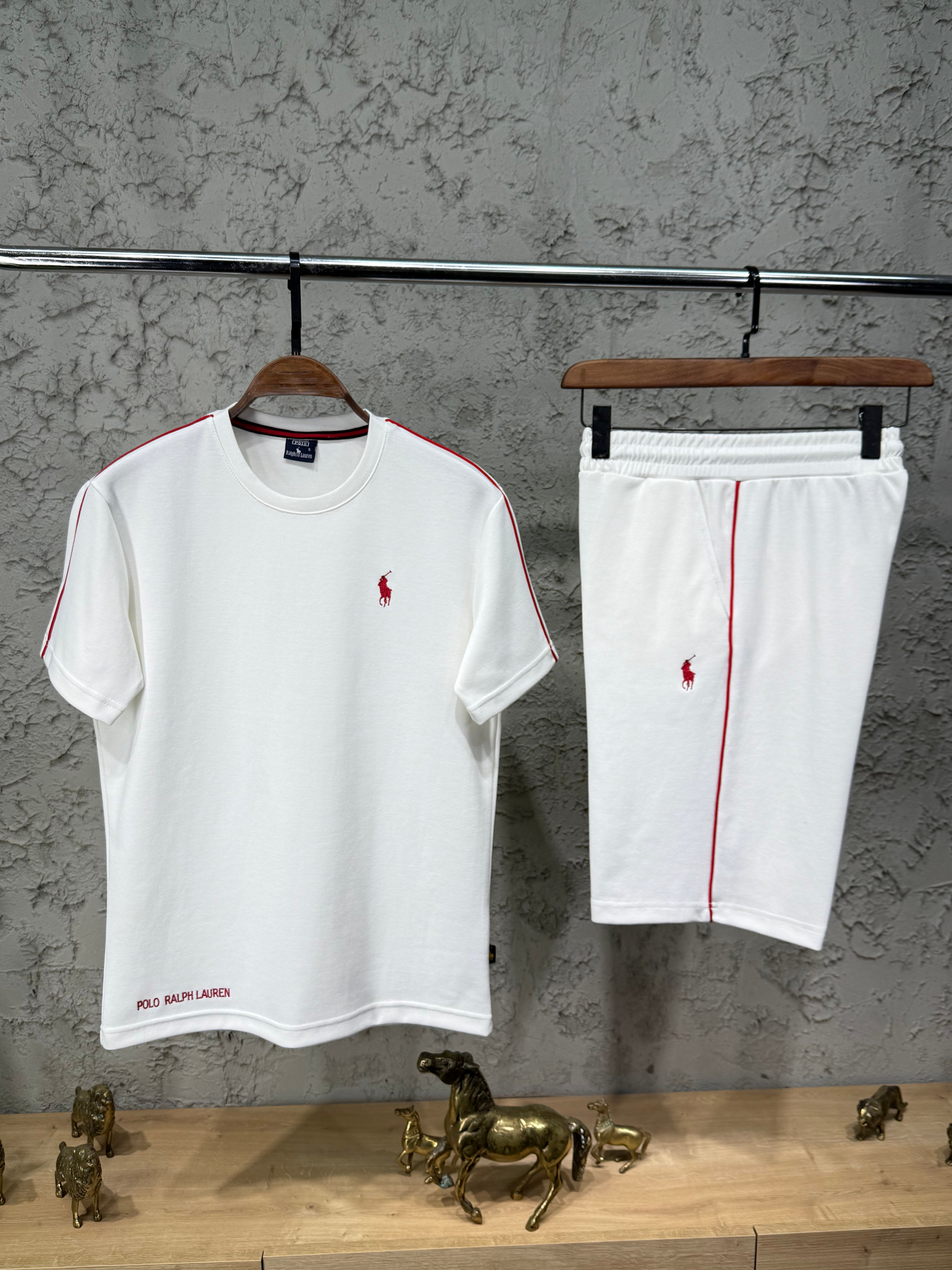 Ralph Lauren Beyaz T-Shirt & Şort Takımı