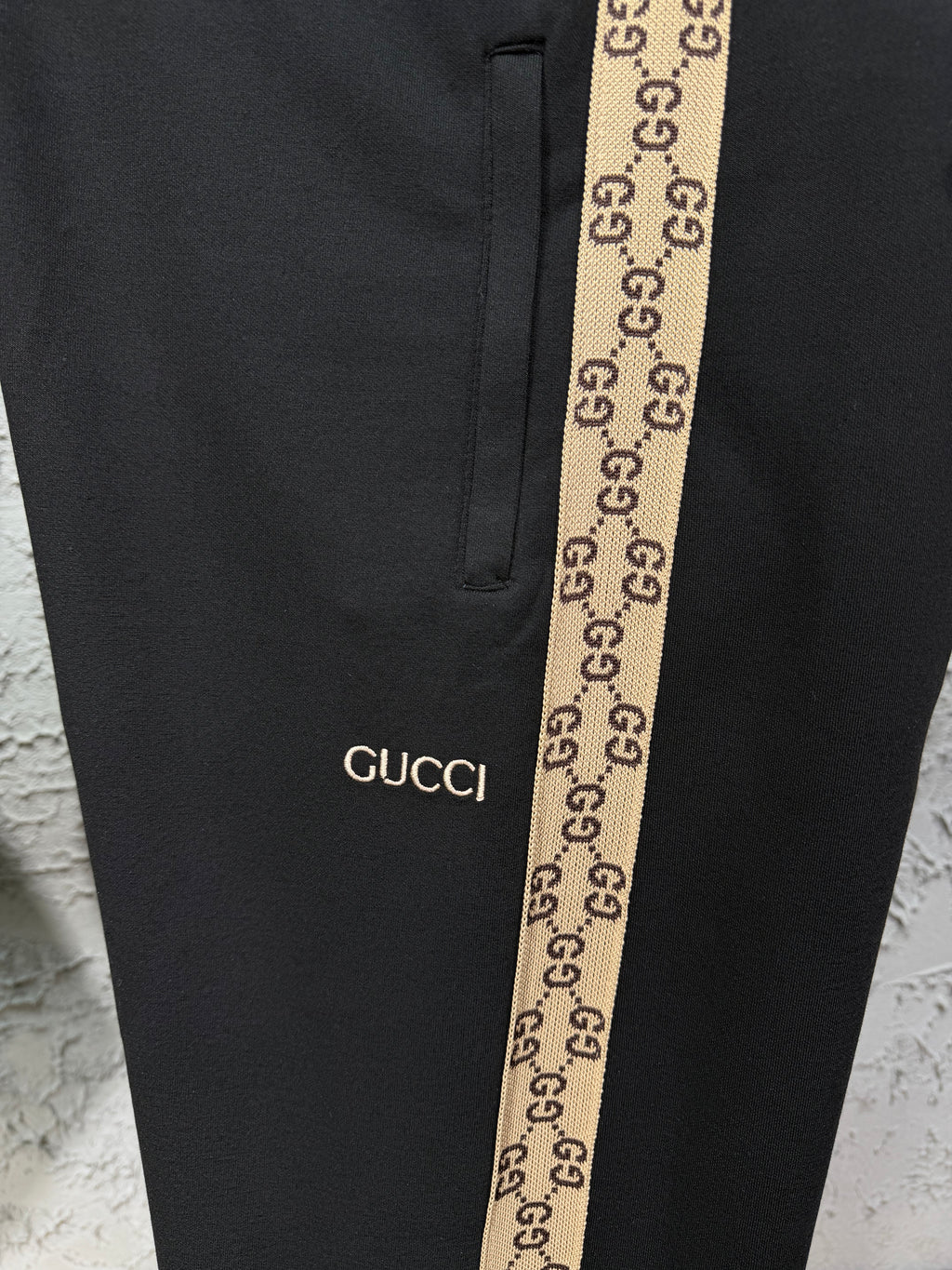 Gucci Örme Yaka Siyah T-shirt & Eşofman Takımı