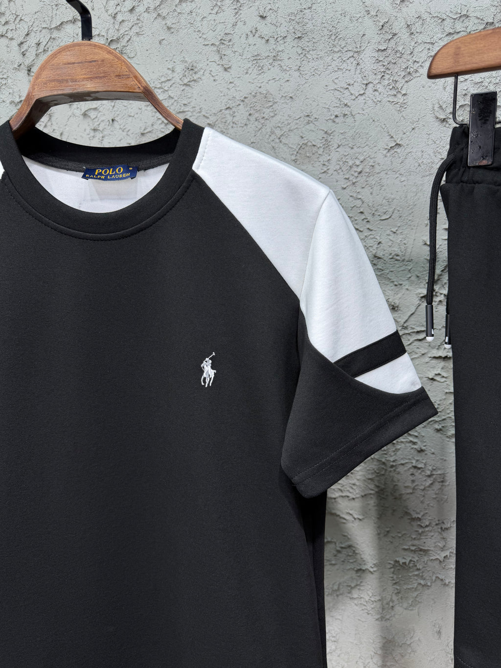 Ralph Lauren Logo Siyah T-shirt & Şort Takımı