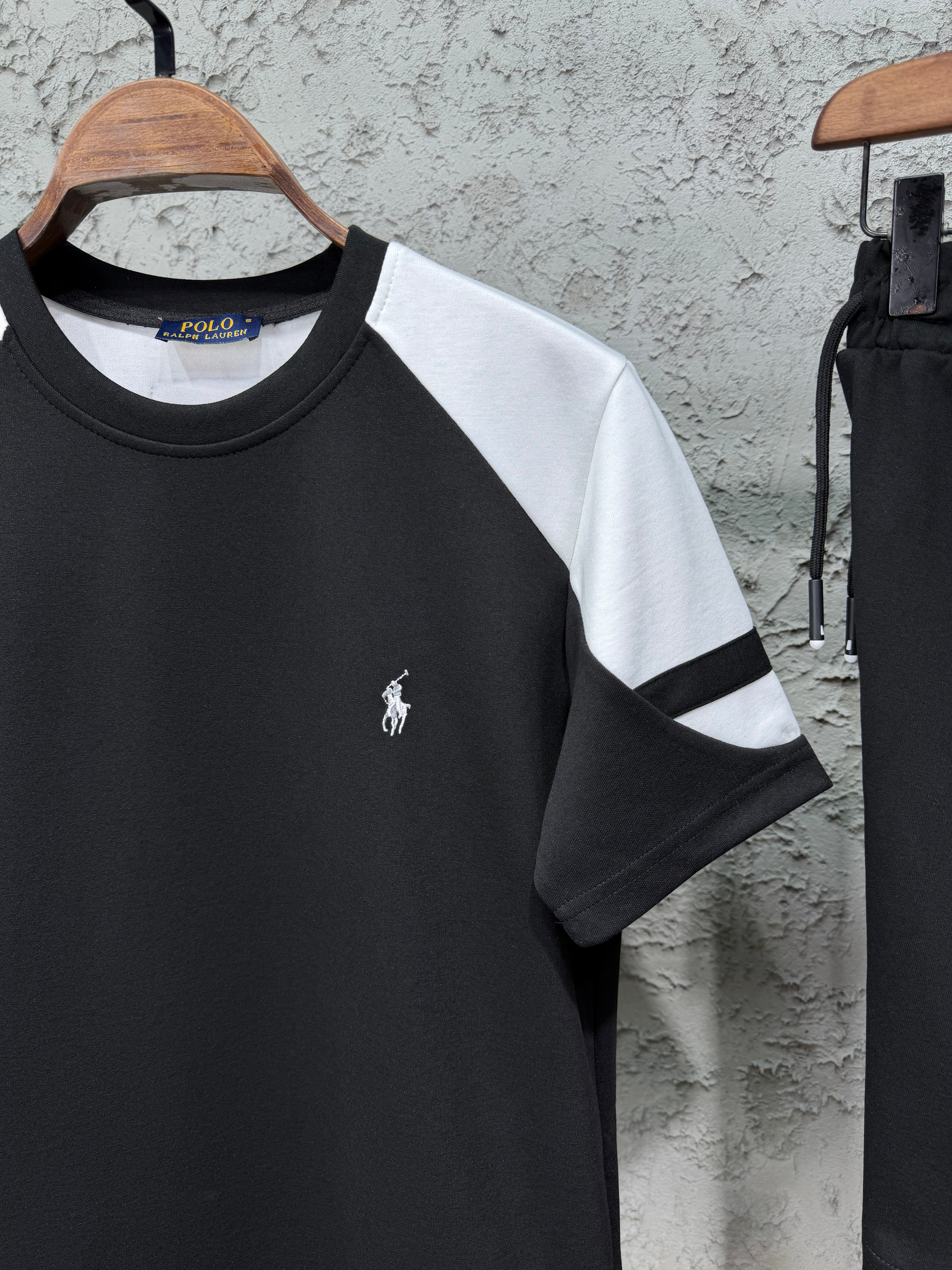 Ralph Lauren Logo Siyah T-shirt & Şort Takımı