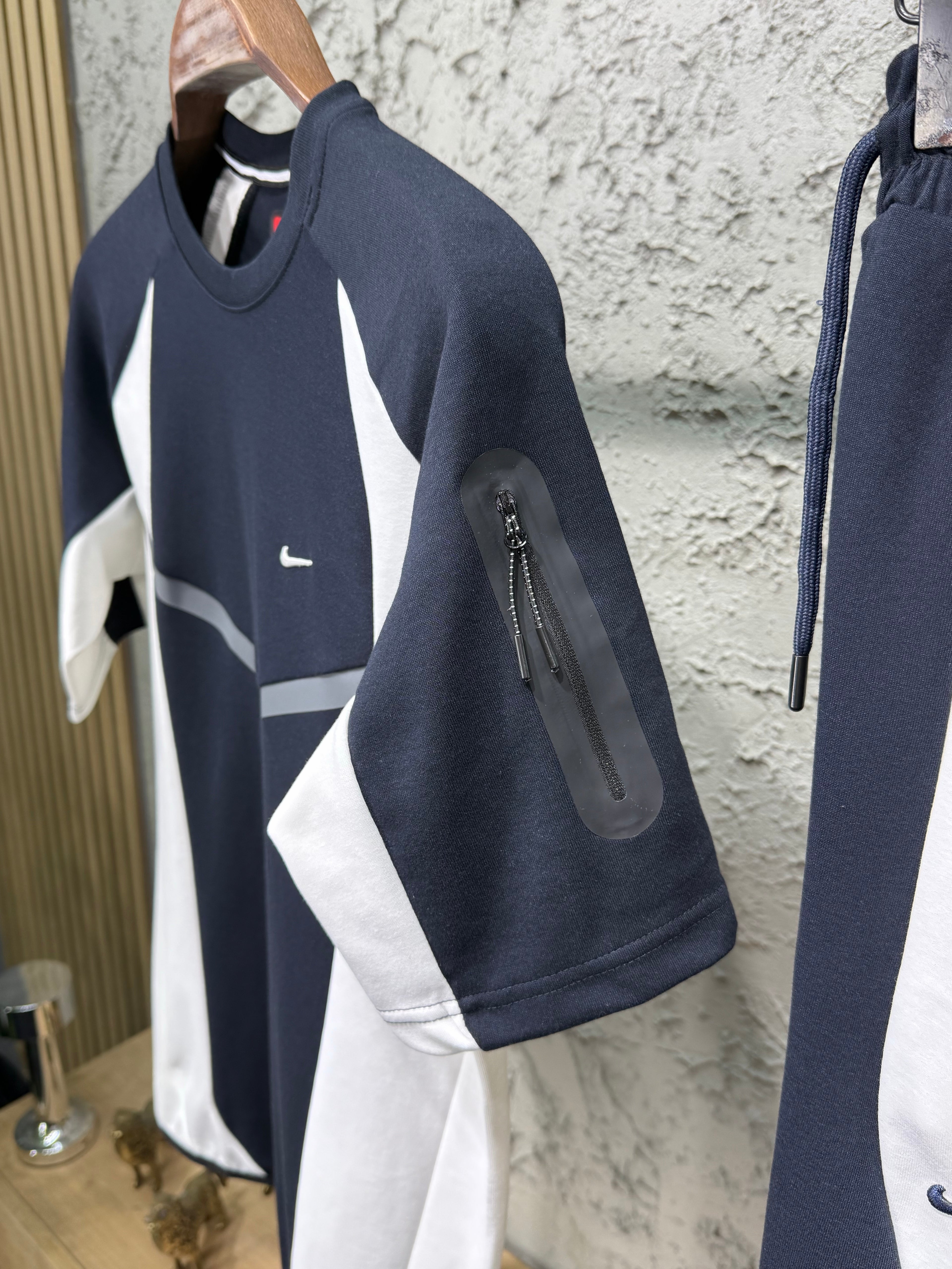 Nike Nocta Beyaz-Laci T-shirt & Şort Takımı