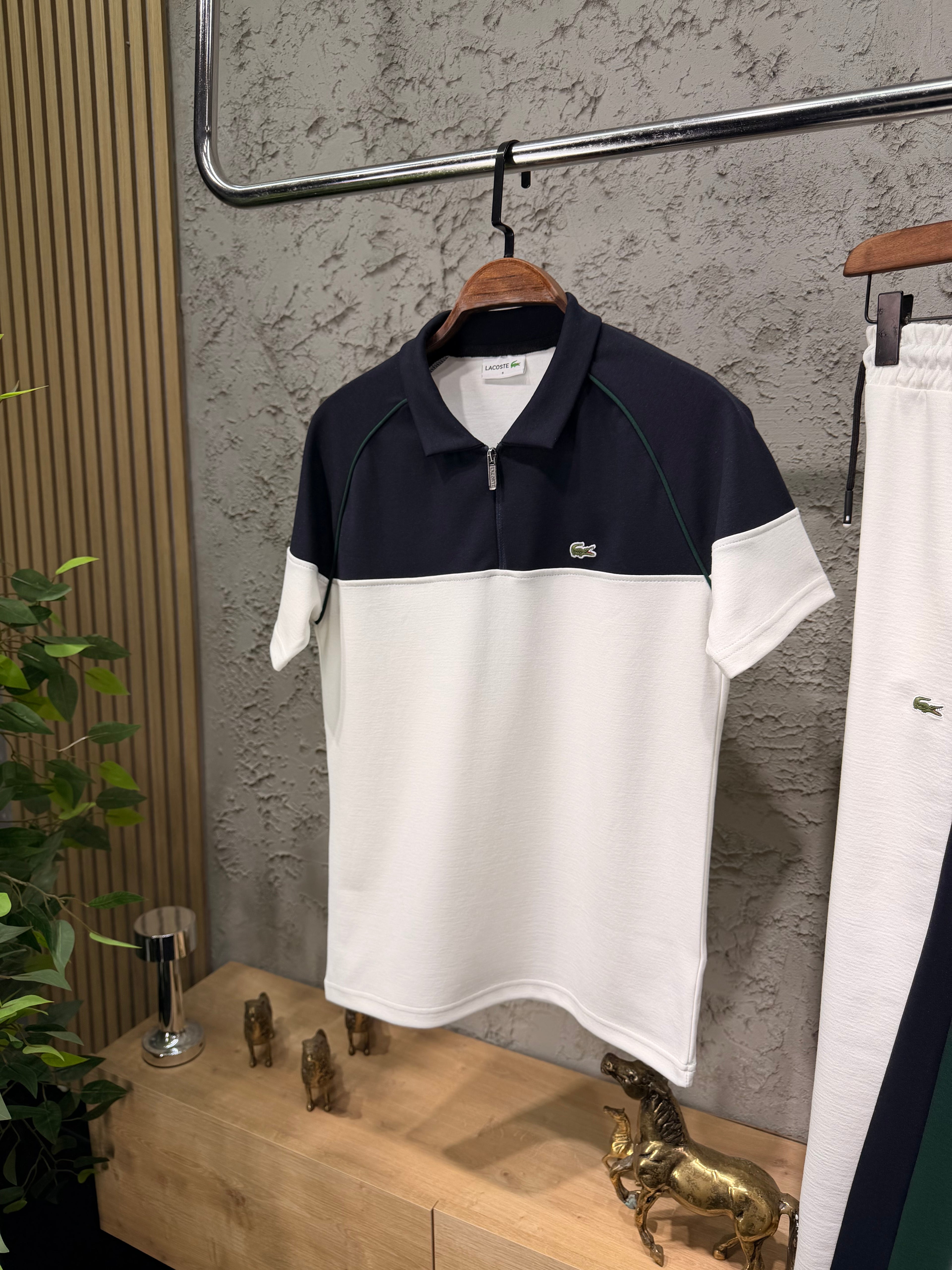 Lacoste Garni Beyaz T-shirt & Eşofman Takımı
