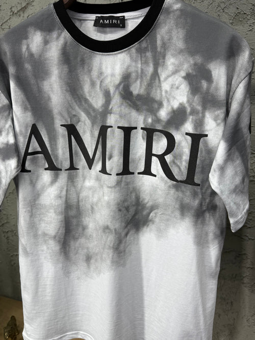 Amiri Yeni Sezon Siyah Beyaz T-shirt & Şort Takımı