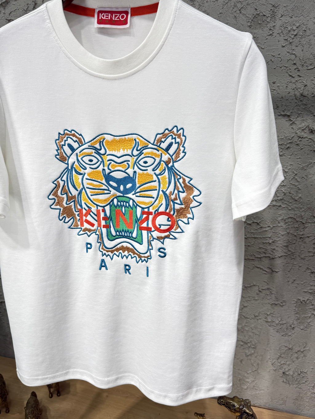 Kenzo Erkek Beyaz Kaplan Baskılı Eşofman Takımı
