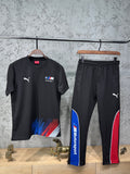 Puma Bmw Motorsport Siyah Renk Bloklu T-Shirt & Eşofman Takımı